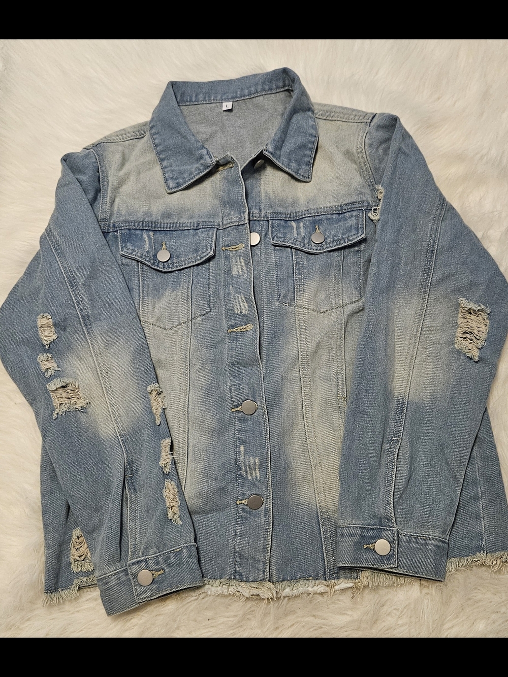Distressed Denim Jacket